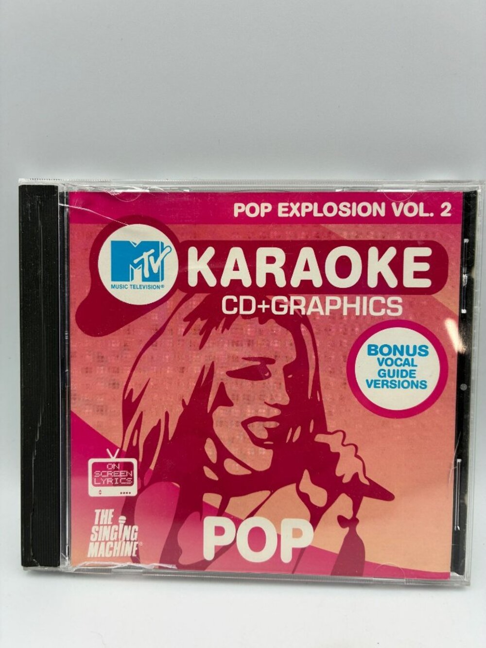 MTV Karaoke Pop Explosion Vol. 2 CD+Graphics 2002 16 Tracks Case Good Condition